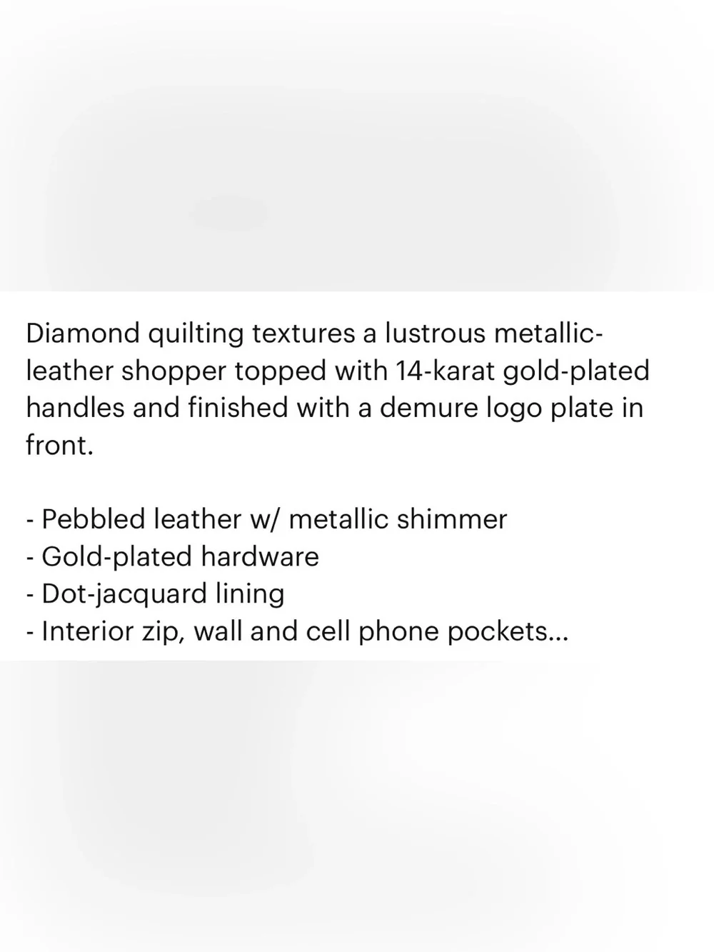 Kate Spade Gold Coast Quilted Bag